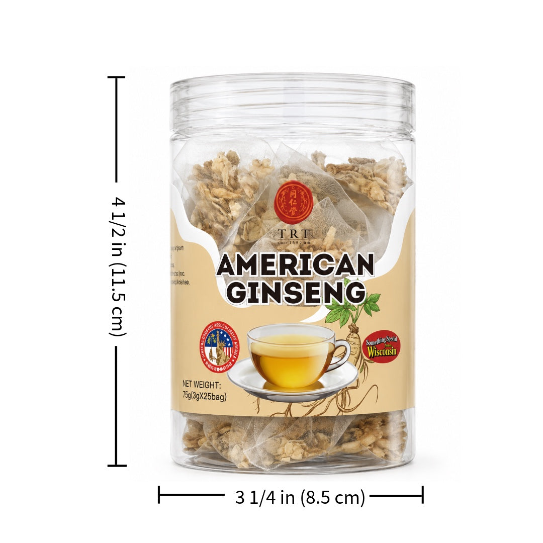 Wisconsin Ginseng Tea Bags 75g (3g × 25 Tea Bags)